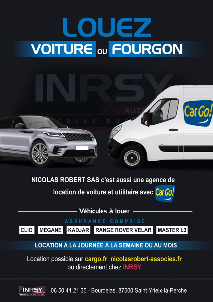 LOUEZ VOTRE VOITURE OU FOURGON Nicolas Robert et Associés LOUEZ VOTRE VOITURE OU FOURGON Nicolas Robert et Associés